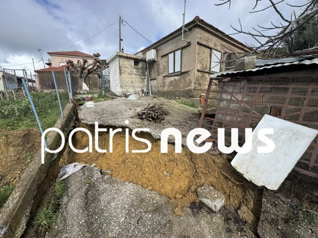 Ηλεία: Καθιζήσεις απομονώνουν το Μαζαράκι Πηνείας – Ρωγμές σε σπίτια και εγκατάλειψη κατοικιών ΦΩΤΟ