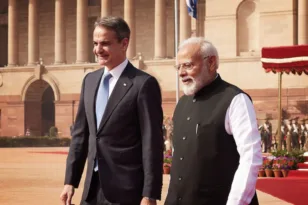 Συνάντηση Μητσοτάκη – Μόντι στο Νέο Δελχί: Άμυνα και τεχνητή νοημοσύνη στο επίκεντρο των επαφών