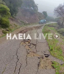 Zαχάρω Ηλείας: άνοιξε η γη από την ισχυρή βροχόπτωση ΦΩΤΟΓΡΑΦΙΕΣ