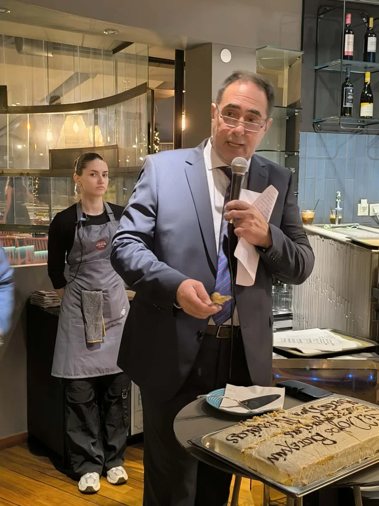 Συγκέντρωση με μηνύματα για τον κλάδο: Η κοπή πίτας των μεταλλοβιοτεχνών Αχαΐας στην Πάτρα ΦΩΤΟ