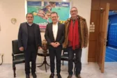Συνάντηση του Δημάρχου με τον Υπουργό Αθλητισμού Γ. Βρούτση, για το Παμπελοποννησιακό