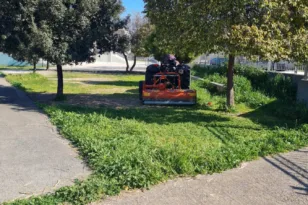 Καθάρισαν μόνοι τους τα χορτάρια στο 12ο Δημοτικό σχολείο