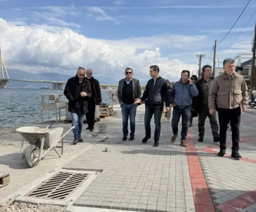 Πάτρα: Στο 80% η αποκατάσταση της παράκτιας ζώνης Ρίου – Αγίου Βασιλείου