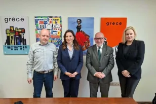 Συνάντηση Σακελλαρόπουλου-Κεφαλογιάννη με φόντο Μεσολόγγι και Οδοντωτό