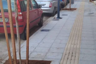 Πάτρα: Νέα εικόνα στην οδό Σολωμού με δενδροφύτευση και ανακατασκευή πεζοδρομίων ΦΩΤΟ