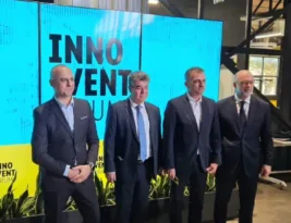 Ο αντιπεριφερειάρχης Επιχειρηματικότητας, Έρευνας και Καινοτομίας Τάκης Παπαδόπουλος στο Innovent Forum 2026