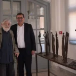 Πάτρα: Τον σπουδαίο γλύπτη Μεμά Καλογηράτο υποδέχθηκε ο Κώστας Πελετίδης