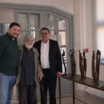 Πάτρα: Τον σπουδαίο γλύπτη Μεμά Καλογηράτο υποδέχθηκε ο Κώστας Πελετίδης