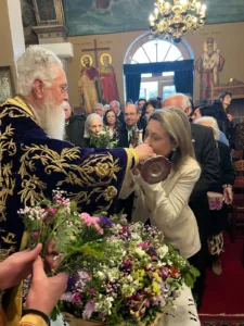 Χρ. Αλεξοπούλου: Στην αρτοκλασία της Ένωσης Καλαβρυτινών Αθήνας για τον Αγιο Αλέξιο Χρ. Αλεξοπούλου: Στην αρτοκλασία της Ένωσης Καλαβρυτινών Αθήνας για τον Αγιο Αλέξιο