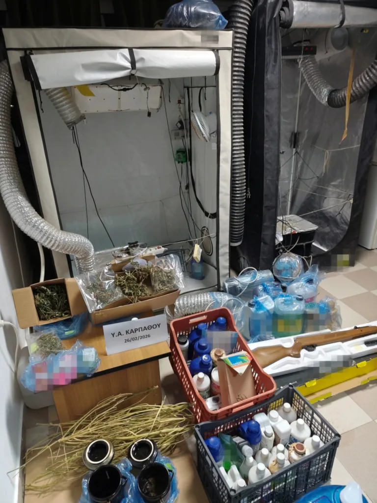 Κάρπαθος: 43χρονος καλλιεργούσε ναρκωτικά μέσα στο σπίτι του