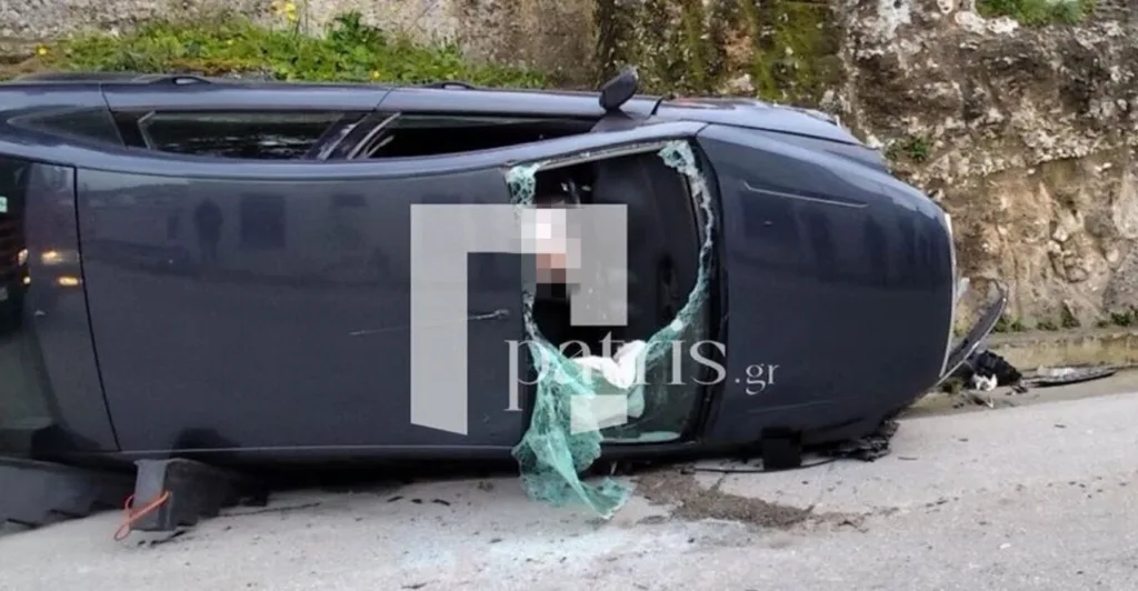 Τροχαίο στο Ηράκλειο: Τούμπαρε αυτοκίνητο και εγκλωβίστηκε ο οδηγός ΦΩΤΟ