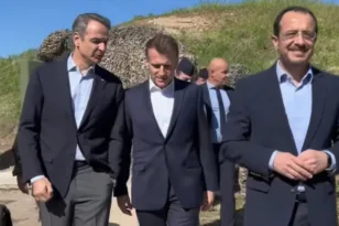 Η ελληνική ανάρτηση του Μακρόν: Με Χριστοδουλίδη και Μητσοτάκη εργαζόμαστε για την ασφάλεια γύρω από την Κύπρο, στην ανατολική Μεσόγειο
