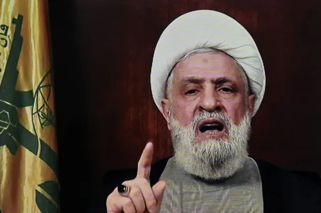 «Η υπομονή έχει και όρια» το μήνυμα του ηγέτη της Χεζμπολάχ Ναΐμ Κάσεμ