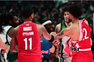 Πιάστηκαν στα χέρια Ναν και Ντόρσεϊ στο ντέρμπι των αιωνίων και αποβλήθηκαν ΒΙΝΤΕΟ