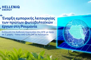 HELLENiQ ENERGY: Έναρξη εμπορικής λειτουργίας των πρώτων φωτοβολταϊκών έργων στη Ρουμανία