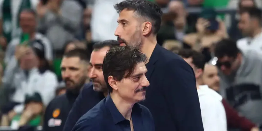 Ο Δημήτρης Γιαννακόπουλος στην προπόνηση του Παναθηναϊκού