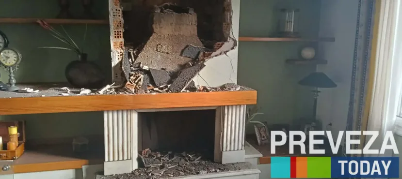 Σκηνές τρόμου στην Πρέβεζα: Κεραυνός χτύπησε σπίτι τα ξημερώματα