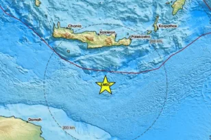 Σεισμός 4,1 Ρίχτερ ανοιχτά στα νότια της Κρήτης
