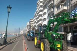 Αγροτικό συλλαλητήριο στη Θεσσαλονίκη: Τρακτέρ στο κέντρο ενόψει εγκαινίων Agrotica
