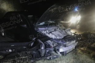 Τραγωδία στην Ελασσόνα: Ένας νεκρός μετά από πλαγιομετωπική σύγκρουση δύο οχημάτων
