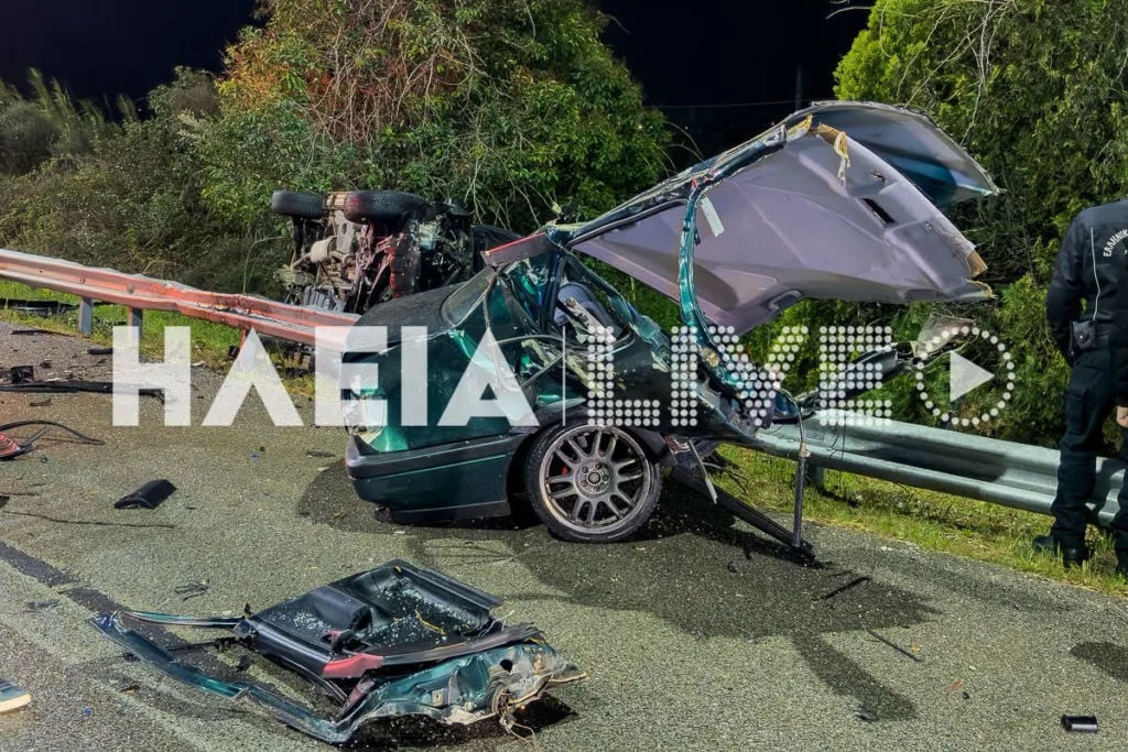 Σφοδρό τροχαίο στην εθνική Πύργου - Κυπαρισσίας: Αυτοκίνητο κόπηκε στα δύο, διασωληνωμένος 30χρονος ΦΩΤΟ-ΒΙΝΤΕΟ