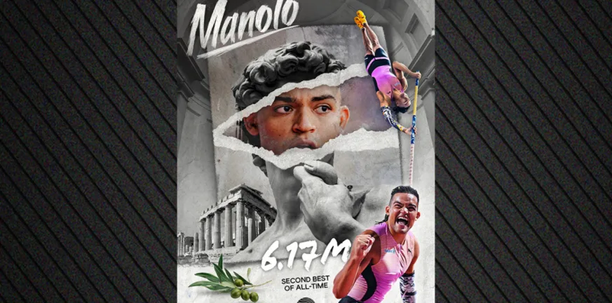 Επικό το εικαστικό της World Athletics για το μεγάλο ρεκόρ του Καραλή