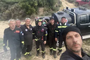 Αμπελος Ακράτα: Και η ομάδα Αχαιός μπήκε στη μάχη της φωτιάς