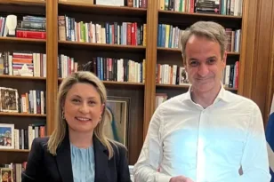 Η Χριστίνα Αλεξοπούλου συναντήθηκε με τον Πρωθυπουργό, Κυριάκο Μητσοτάκη
