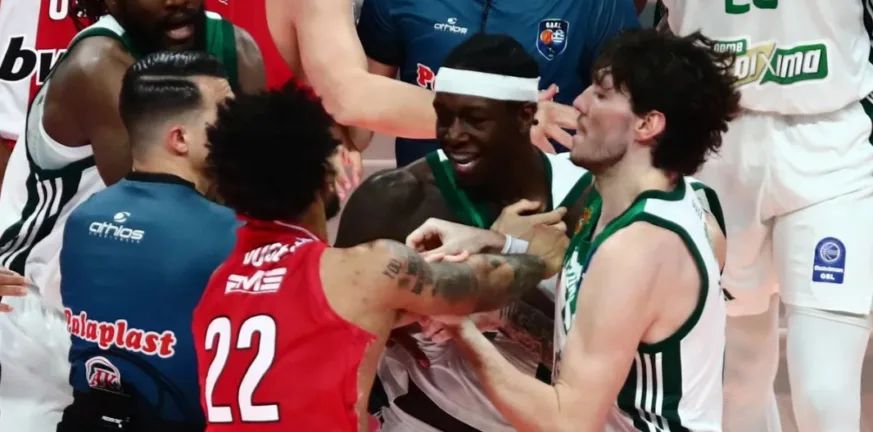 Stoiximan GBL: Ποινές σε Ντόρσεϊ, Ναν και Λεσόρ μετά τη σύρραξη στο ντέρμπι «αιωνίων»