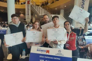 ΕΠΑΛ Παραλίας: Επιχειρηματικά ταλέντα, διακρίσεις σε ευρωπαϊκό διαγωνισμό
