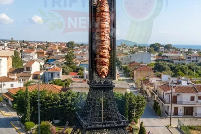 Φιλιατρά: Το μεγαλύτερο «κάθετο» κοκορέτσι στον κόσμο ΦΩΤΟ-ΒΙΝΤΕΟ