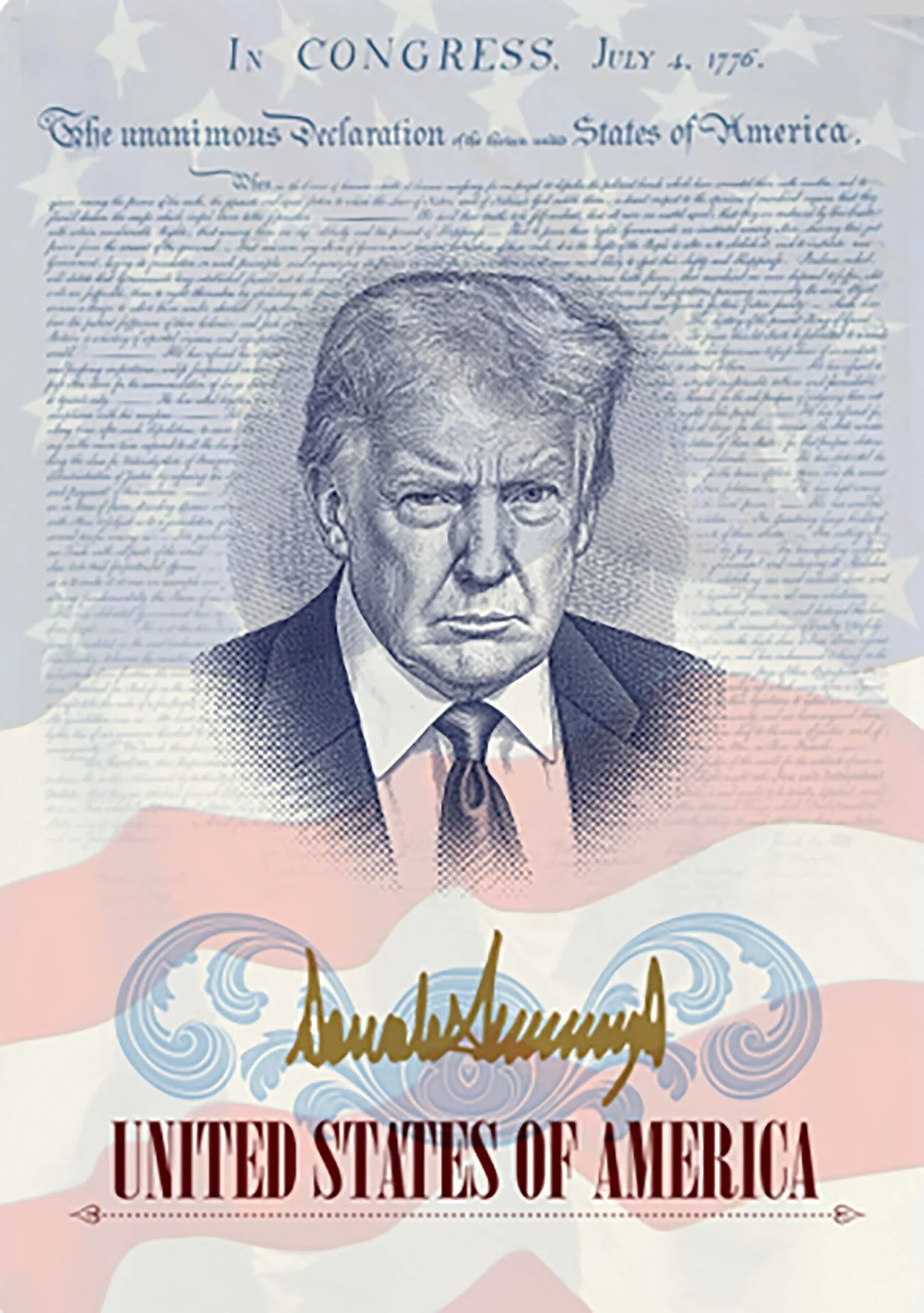 Ντόναλντ Τραμπ: Το πρόσωπό του στα νέα διαβατήρια για τα 250 χρόνια των ΗΠΑ