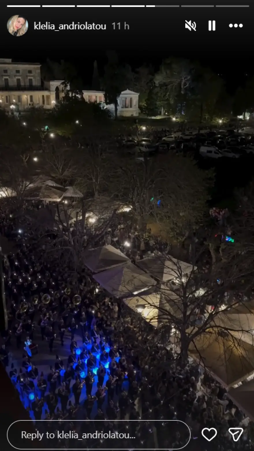 Στην Κέρκυρα για το Πάσχα η Κλέλια Ανδριολάτου – Οι εικόνες που δημοσίευσε