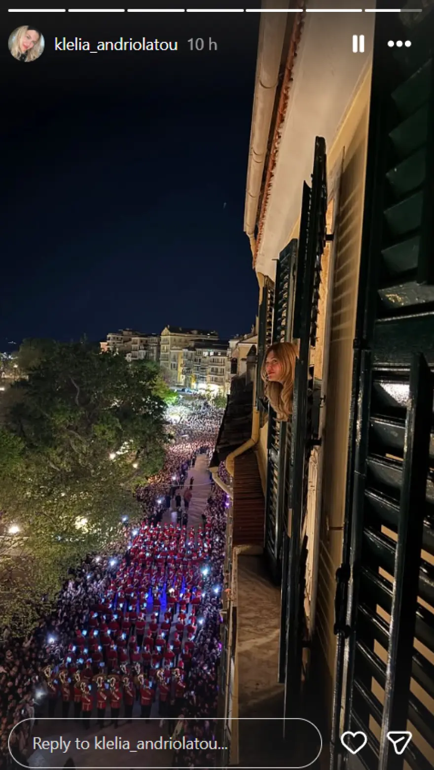 Στην Κέρκυρα για το Πάσχα η Κλέλια Ανδριολάτου – Οι εικόνες που δημοσίευσε