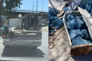 Σύλληψη 45χρονου στον Κολωνό επειδή πέταγε μπάζα – Ψάχνουν δύο ακόμη άτομα