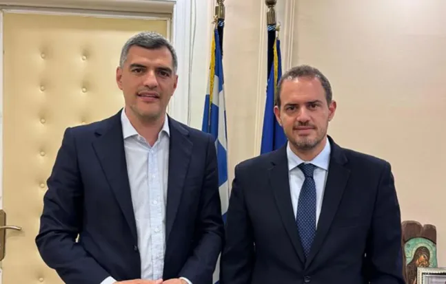 Συνάντηση Πολιτευτή ΝΔ Αχαΐας Ανδρέα Τσώκου με τον Υφυπουργό Οικονομικών Γιώργο Κώτσηρα
