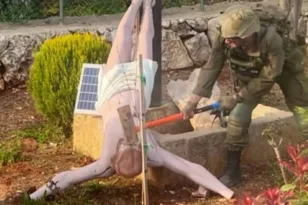 Λίβανος: Το Ισραήλ ζήτησε «συγγνώμη» για τη βεβήλωση γλυπτού του Ιησού