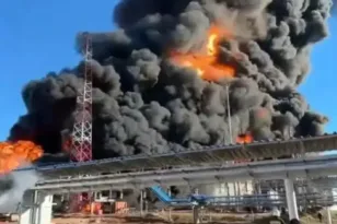 Ουκρανικά drones χτύπησαν διυλιστήριο της Lukoil στη Ρωσία, 1.500 χλμ. από τα σύνορα