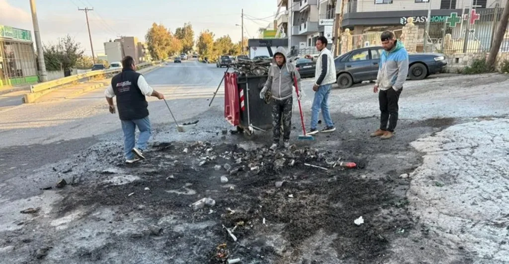 Ηράκλειο: Εικόνες καταστροφής μετά την Ανάσταση - Έκαψαν φανάρια, δέντρα και κάδους ΦΩΤΟ
