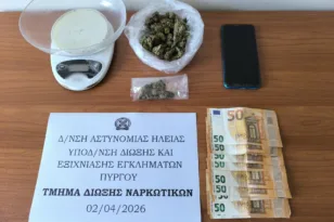 Ζαχάρω: Έφοδος σε σπίτι στα Μακρίσια και σύλληψη για ναρκωτικά – Τι βρήκαν οι αστυνομικοί ΦΩΤΟ