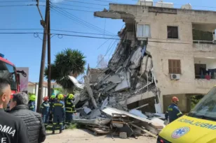 Κατάρρευση πολυκατοικίας στην Κύπρο: Τρεις τραυματίες και φόβοι για εγκλωβισμένους
