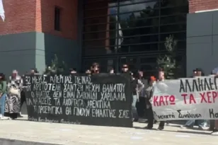 Ένταση, χημικά και κρότου – λάμψης στο Χαϊδάρι