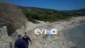 Εντοπίστηκε σορός στην παραλία Γαλάζια Λίμνη στην Εύβοια, ΦΩΤΟ