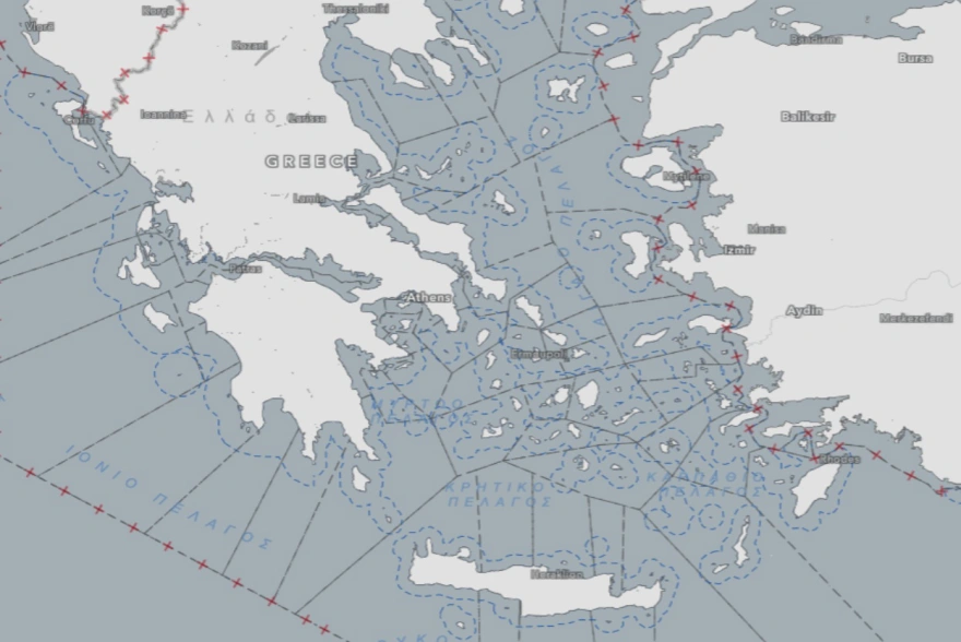 Νέα τουρκική επίθεση για το Αιγαίο: «Φανταστικά σύνορα» βλέπει η Άγκυρα στους ελληνικούς χάρτες αλιείας