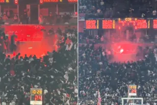 Τρομερά επεισόδια και μεγάλη ένταση πριν από την έναρξη του σερβικού ντέρμπι, Ερυθρός Αστέρας-Παρτίζαν, ΒΙΝΤΕΟ