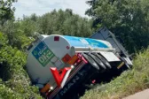Ηλεία: Εκτροπή βυτιοφόρου με καύσιμα και εγκλωβισμός οδηγού