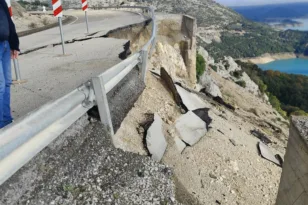 Αιτωλοακαρνανία: Στον «αέρα» ο δρόμος Αγρίνιο – Αλευράδα – Τατάρνα μετά την καθίζηση