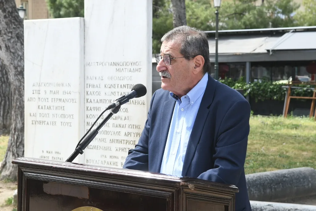 Πάτρα: Τίμησε τους απαγχονισμένους αγωνιστές στα Ψηλά Αλώνια και την Αντιφασιστική Νίκη