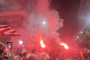 «Κόκκινη» νύχτα στην Πάτρα για την κατάκτηση της Ευρωλίγκας από τον Ολυμπιακό