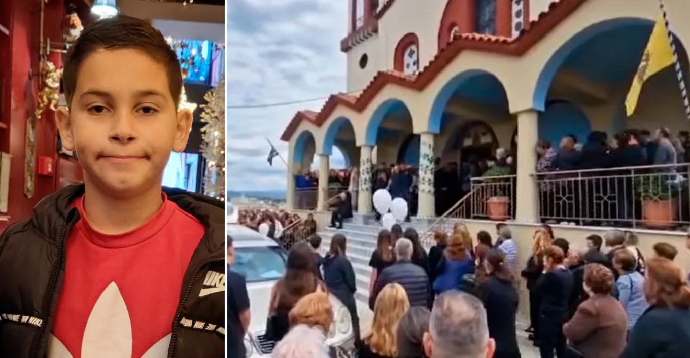 Συγκίνηση και Θλίψη στα Μακρίσια για τον Χαμένο 13χρονο Κωνσταντίνο – Ένα Ανθρώπινο Δράμα στην Κηδεία του